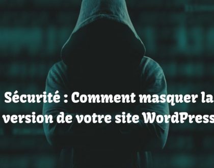 Masquer la version de votre site WordPress